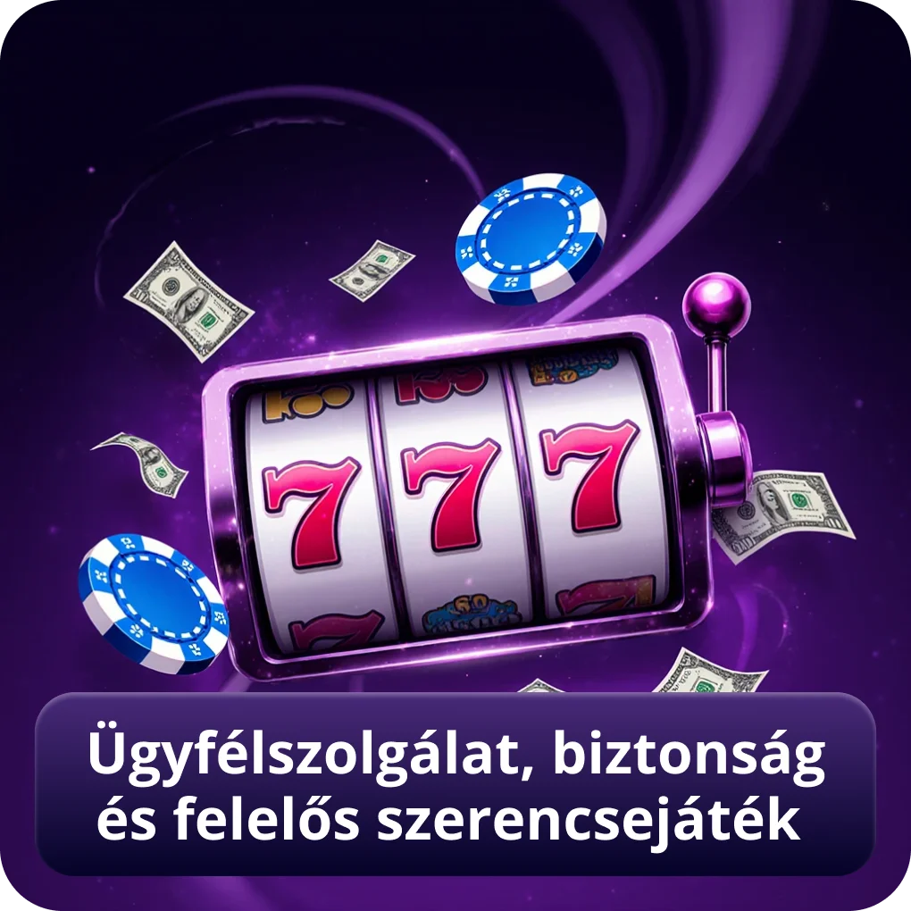 Ügyfélszolgálat, biztonság és felelős szerencsejáték támogatás Ügyfélszolgálat, biztonság és felelős szerencsejáték